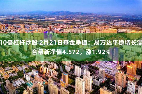 10倍杠杆炒股 2月21日基金净值：易方达平稳增长混合最新净值4.572，涨1.92%
