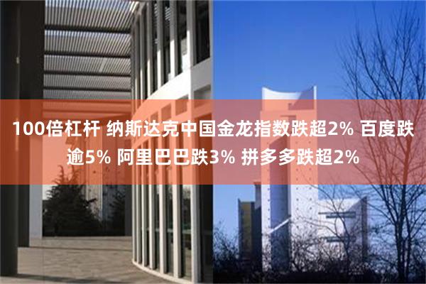 100倍杠杆 纳斯达克中国金龙指数跌超2% 百度跌逾5% 阿