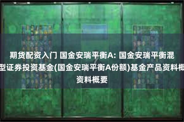 期货配资入门 国金安瑞平衡A: 国金安瑞平衡混合型证券投资基