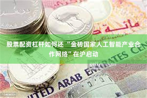股票配资杠杆如何还 “金砖国家人工智能产业合作网络”在沪启动